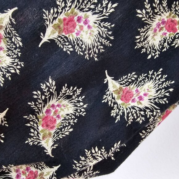 Ralph Lauren Denim & Supply Sz S Floral Peasant Blouse Gauze Boho Top Tassels - Picture 5 of 11